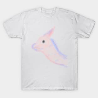 Pink blue watercolor animals unicorn art T-Shirt